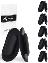 Tolaxy 11mm black push-in nose pads for eyeglasses - front view