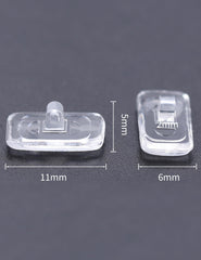 Compatibility notes showing Oakley and other frames for Tolaxy nose pads