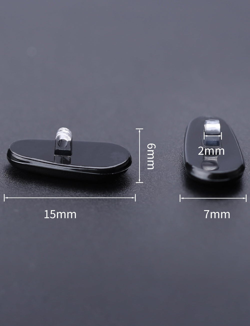 Soft silicone material detail of Tolaxy nose pads