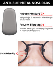 Anti-slip metal replacement nose pads designed for Oakley eyewear