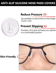 Universal replacement nose pads for rimless/frameless glasses