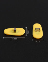 Yellow cushion nose pads for anti-slip fit