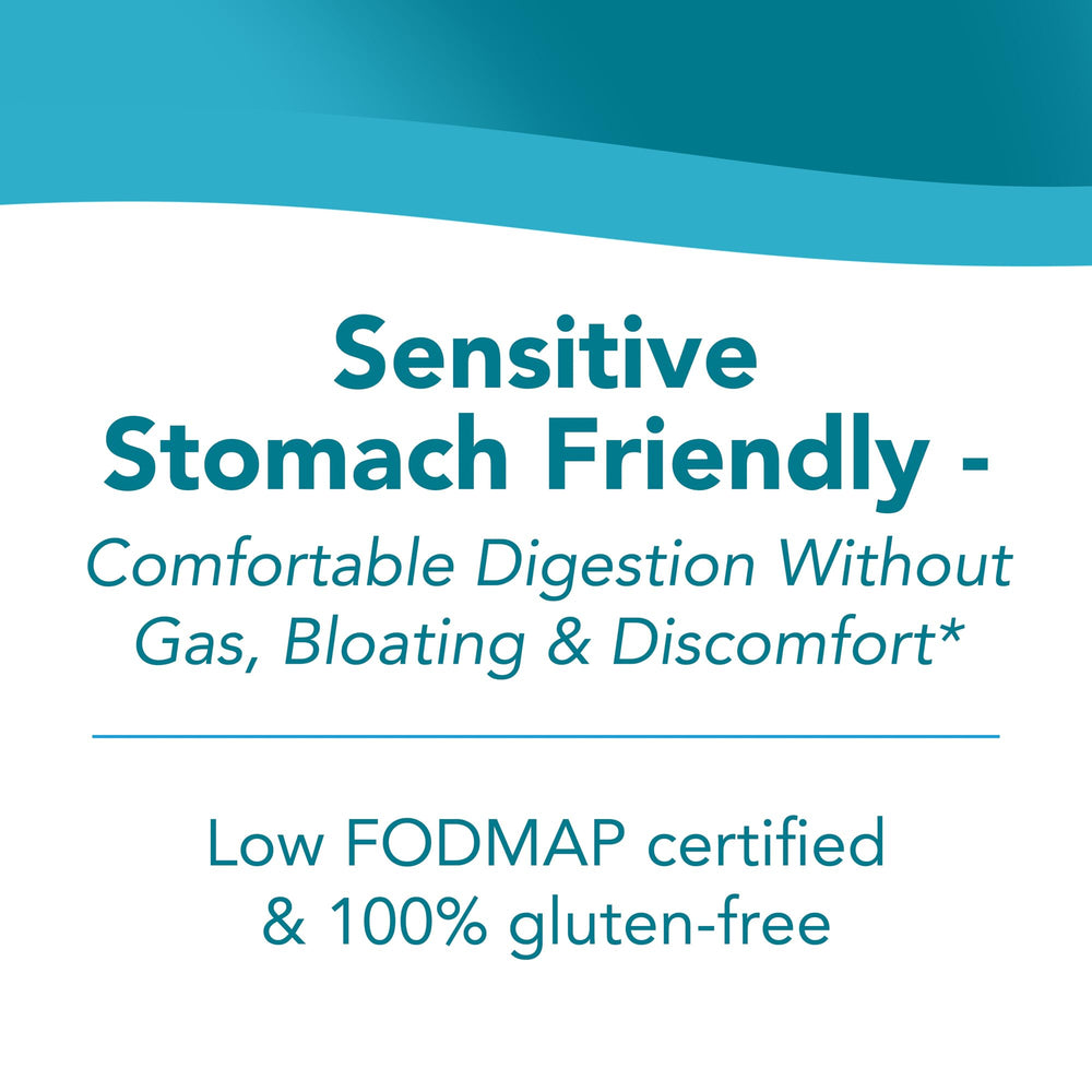 Low FODMAP and gluten-free Sunfiber certification icons