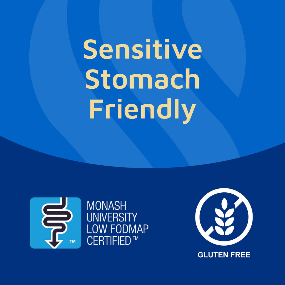 Tomorrow's Nutrition Sunfiber low FODMAP symbol signals gentle digestion.