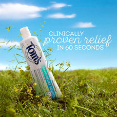 Cruelty-free Tom's of Maine toothpaste with no artificial colors or flavors
