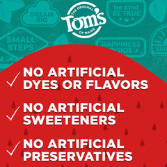 Natural ingredients and no artificial preservatives in toothpaste
