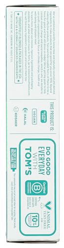 Label and packaging details of Tom's of Maine Wicked Fresh toothpaste
