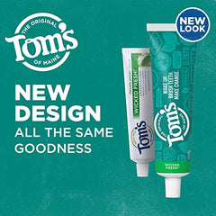 Two 4.7-ounce tubes of Tom's of Maine Wicked Fresh toothpaste