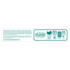 Recyclable toothpaste tube with blue recycling flag