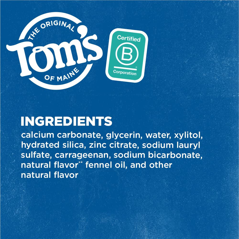 Tom's of Maine brand logo with Certified B Corp badge