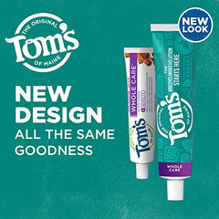 Side packaging view of Tom's of Maine Whole Care toothpaste