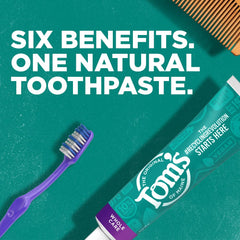 Cavity protection feature for Tom's of Maine toothpaste