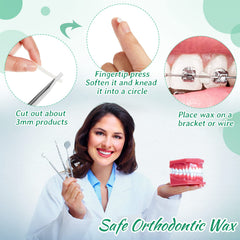 Portable braces wax box dimensions 2.2 x 1.25 inches