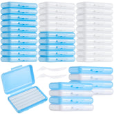 Front view of Tondiamo 40-pack clear braces wax with mint and original scents in a colorful storage case
