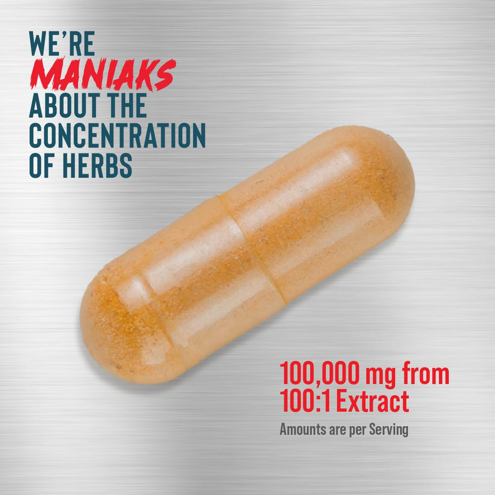 Close-up of Tongkat Ali capsules showing 1000mg per serving