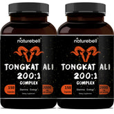 Tongkat Ali 200:1 Longjack extract capsules bottle front close-up 01