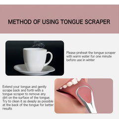 Portable travel-friendly tongue cleaners in a 2-pack