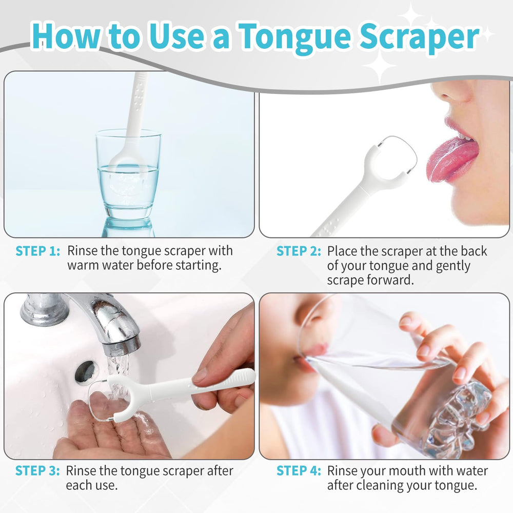 Green tongue scraper from the 3-pack set