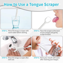 Green tongue scraper from the 3-pack set