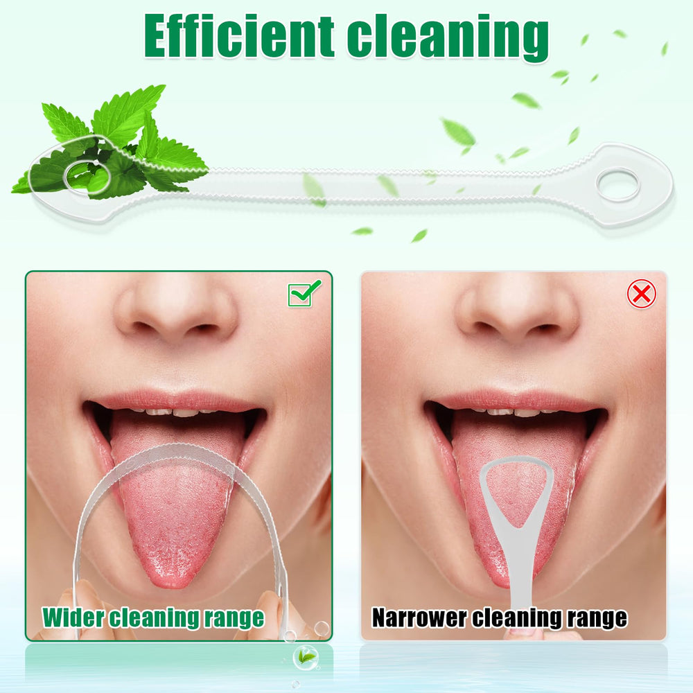 Rust-free disposable tongue cleaner for easy oral hygiene