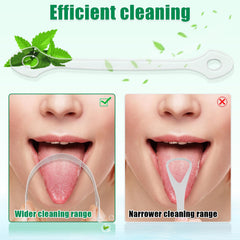 Rust-free disposable tongue cleaner for easy oral hygiene