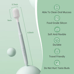 Ergonomic handle with wide cleaning head design
