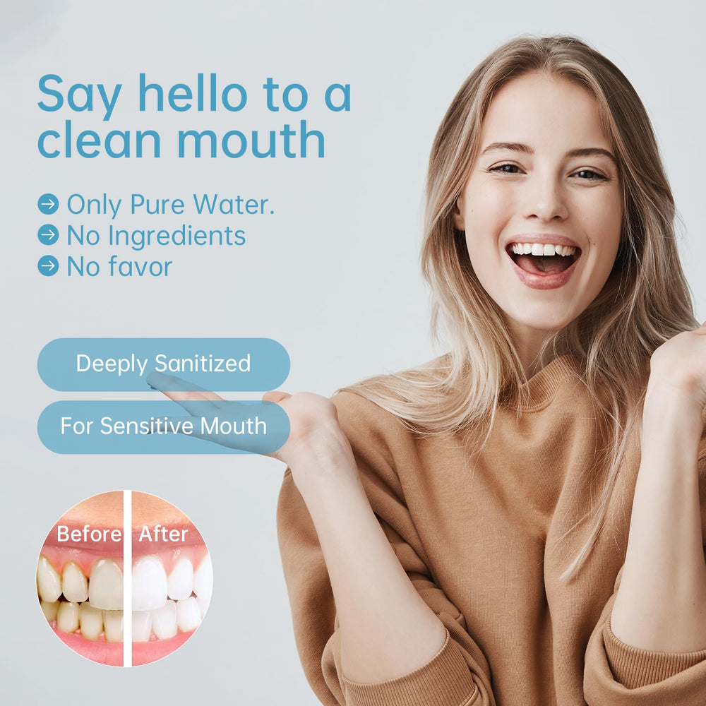 Packaging of Tongueclear 60-piece oral cleaning wipes