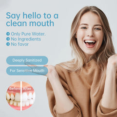 Packaging of Tongueclear 60-piece oral cleaning wipes