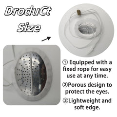 Elastic strap and drawstring for adjustable fit