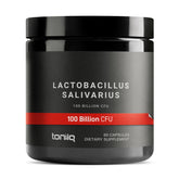 Toniiq 100 Billion CFU Lactobacillus Salivarius Probiotic bottle label