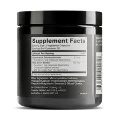 60 vegetarian capsules displayed in bottle