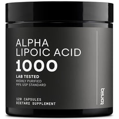 Toniiq Alpha Lipoic Acid 1000mg bottle front view