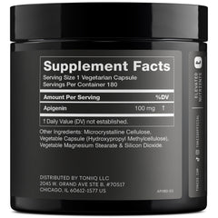 Close-up of 180 vegetarian capsules inside bottle