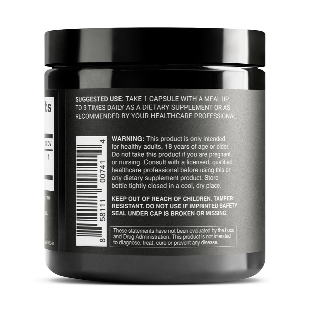 Toniiq Berberine HCl 90-capsule bottle underscoring long-term supply