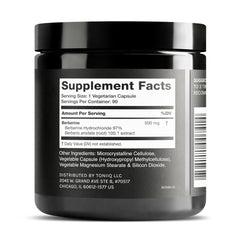 Lab-tested Berberine HCl 97% purity by Toniiq