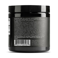 Close-up of micronized DHEA 100mg capsules