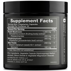 Close-up of Toniiq Ease with DHM bottle