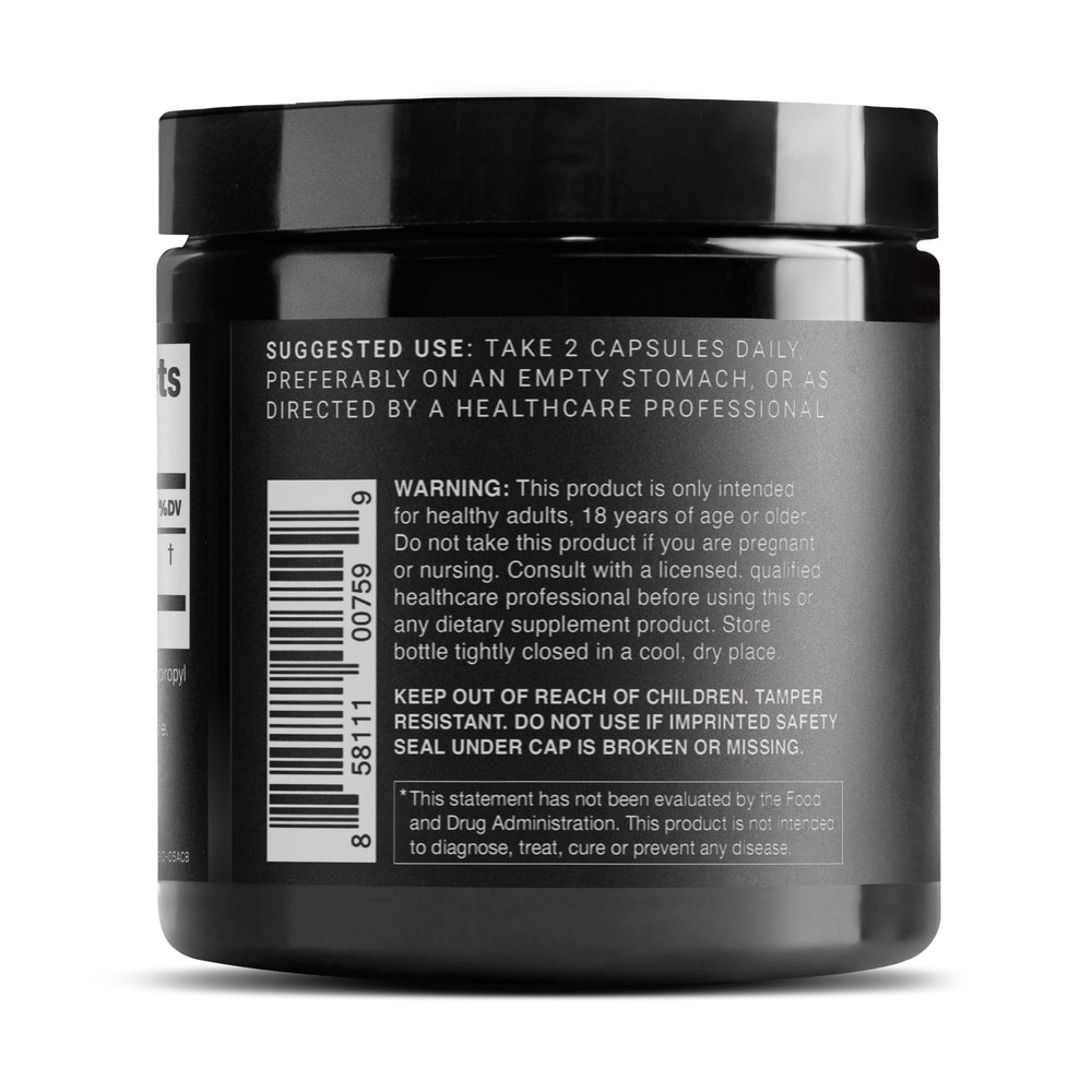 Toniiq Glutathione 1000mg bottle and label