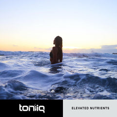 Toniiq probiotic packaging and branding in retail display