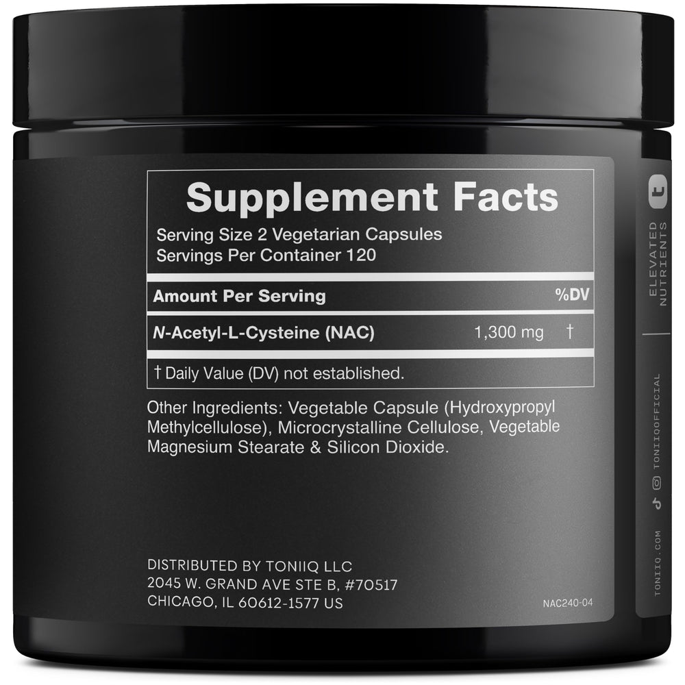1300mg NAC per serving – high-potency antioxidant support