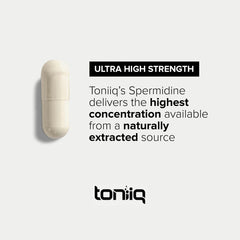 Independent batch testing certificate for Toniiq spermidine