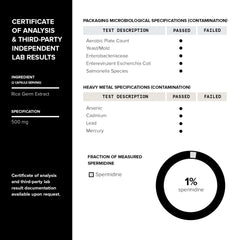 Serving size visual for Toniiq Spermidine