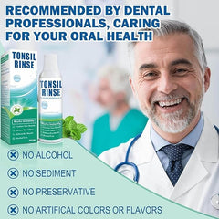 Mouth after using Tonsil Stone Mouthwash with fresh breath