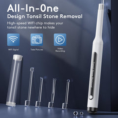 Water irrigator attachment for tonsil stone removal toolkit
