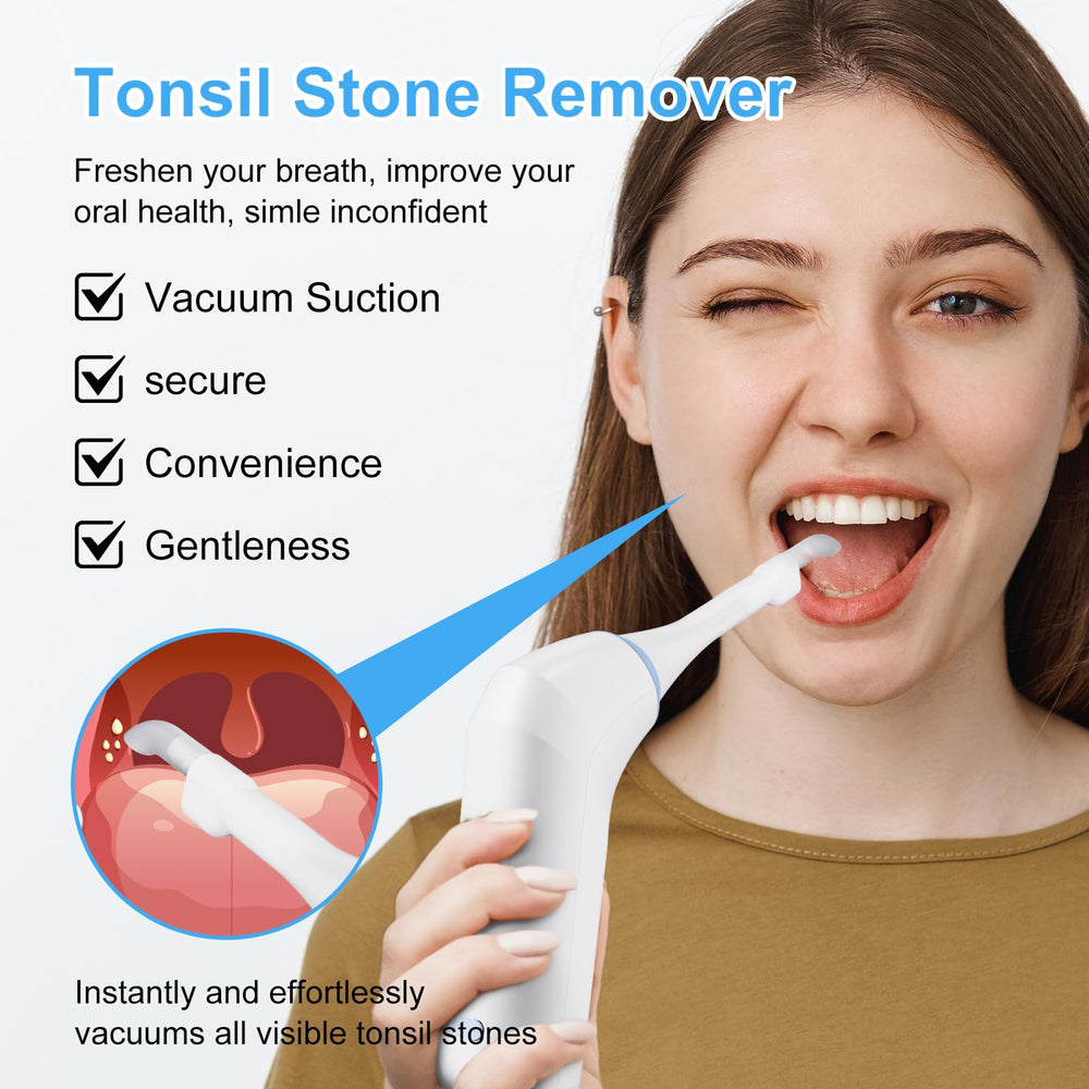 Tonsil stone removal kit with accessories