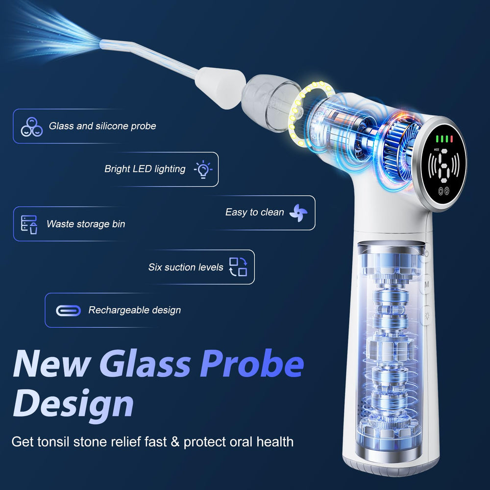 Silicone probes for safe tonsil stone removal