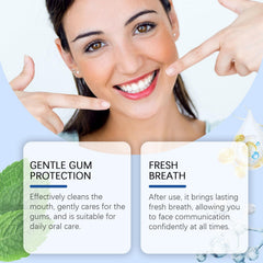 Labeled product with minty fresh graphic