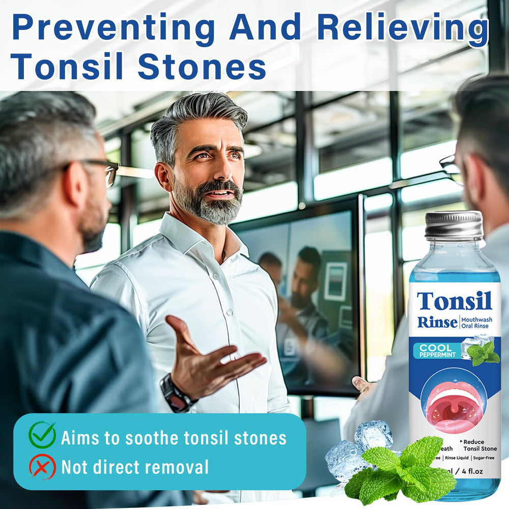 Tonsil Stone Remover Mouthwash 120ml bottle back view