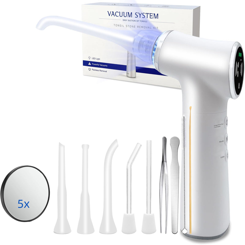 Main view of Tonsil Stone Remover Tool with LED light
