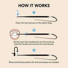 Close-up of Tonsil Stone Remover Tool